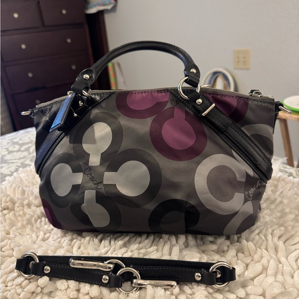 Coach Madison Sateen Clover Sophia bag
